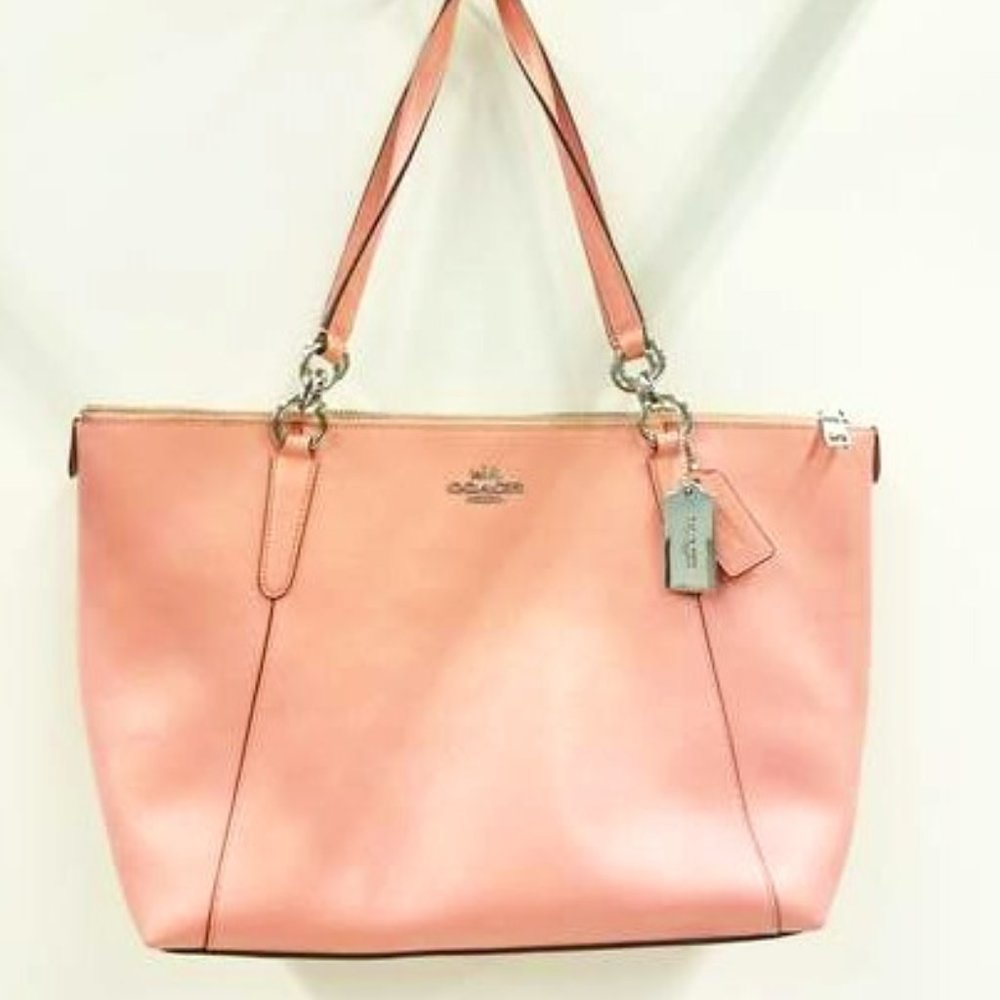 Pink Coach Crossgrain Ava Tote
